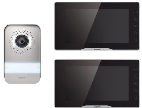 LEGRAND, EASYKIT Plus Video-Türsprechanlagen-Set mit 2-Draht-Anschluss, IP54-IK07 + EASYKIT Plus Video-Innenstelle, 368915 & 364225