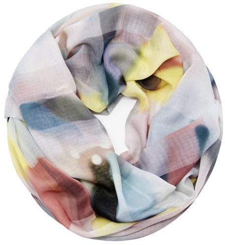 Glamexx24 Loop Schal für Damen Sommer Schlauchschal Farbverlauf Rundschal Leichter Regenbogen Loopschal Halstuch