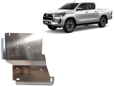 Scut Protection Stahl Unterfahrschutz Differentialschutz kompatibel mitplatte aus Aluminium für Toyota Hilux Invincible (2021-2025) Scut Protection