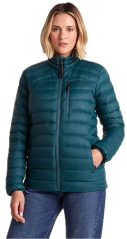 TOG24 North Womens Jacket RDS Duck Down Warm Insulation Packs Away Travel | Coat, Waterproof, Breathable, Lightweight, Chest pocket, Pockets, Ribbed cuffs, Toggle adjusters
