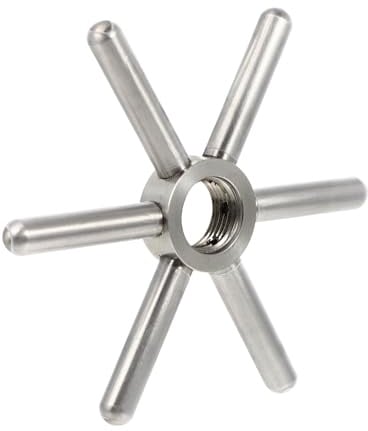 KOMBIUDA Cup Washer Head Glass Rinser with Snowflake Shape Easy to Install Professional Stainless Steel and Multi-angle Water Discharge for Tea Cups and Glasses in Restaurants or Pubs