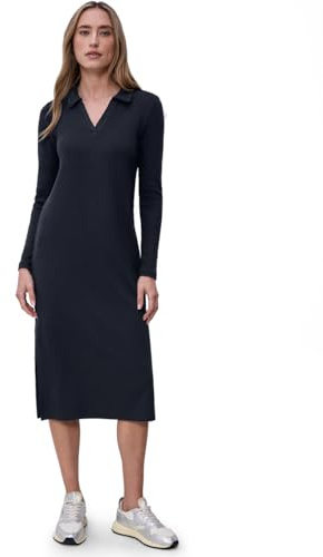 Street One Damen 1409236 Midi-Kleid mit seitlichen Schlitzen (1er Pack)