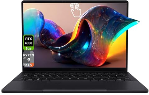 ASUS ProArt PX13 Copilot+, AMD Ryzen AI 9 HX-370, 32 GB LPDDR5X RAM, SSD PCIe da 1 TB, touchscreen OLED da 13,3 3K (2880 x 1800), Nvidia G-Force RTX 4050, tastiera retroilluminata, W11 Home, Nano