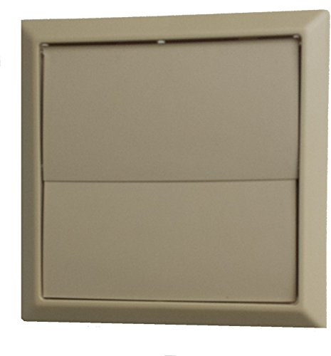 100mm (4) Gravity flaps outlet vent - external wall duct terminal (Beige/Cotswold)