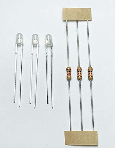 Train Tech TTLED19 LED Pack 3mm Red/White Bi Colour (3)