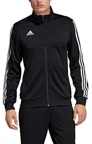 adidas Tiro 19 Polyester Jacket Veste Homme, Black/White, FR : 2XL (Taille Fabricant : 2XL)