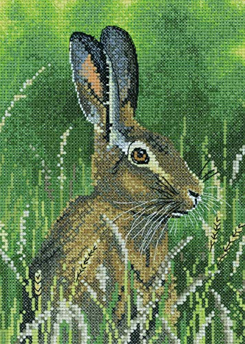 Heritage Kreuzstich Set Aida Hase, Zählmuster, NAHA1509-A, 15x21cm