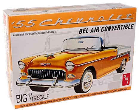 AMT AMT1134/06 1/16 1955er Chevy Bel Air Convertible Modellbausatz, verschieden