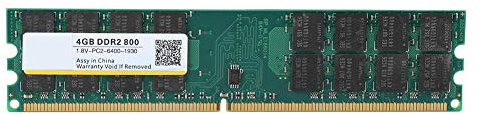 ASHATA 4GB DDR2 800MHz , PC2-6400 1.8V 240Pin Desktop Memory Module Upgrade, Hochleistung Arbeitsspeicher DDR2, 4GB Speicher Kompatibel mit -Motherboard