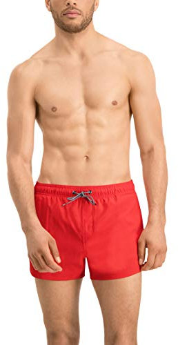 PUMA Herren Men Short Length Swim Shorts Badehose, Rot, XS EU