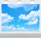 RUINI Fotohintergrund mit blauem Himmel, weiße Wolken, Sonnenschein, Himmel, Wolken, Thema, Fotografie, Kulisse, Fotoautomaten, Hochzeit, Party, Dekoration, Hintergrund (2,1 x 1,5 m)