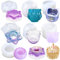 FUNSHOWCASE Silikonformen Gießform Set 6er Epoxidharz Kerzenteller Aschenbecher Kerzenständer Eierbecher Transparent Glänzend
