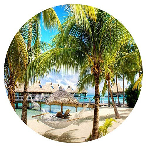 Yingxin34 1000-teiliges Puzzle für Erwachsene und Kinder - Puzzle Bali Tropical Beach Scenery Pattern Family Interaktive Spiele, Great Holiday Leisure Circular Puzzle