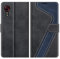 MOBESV Handyhülle für Samsung Galaxy Xcover 5 Hülle Leder, Samsung Galaxy Xcover 5 Klapphülle Handytasche Case für Samsung Galaxy Xcover 5 Handy Hüllen, Modisch Schwarz