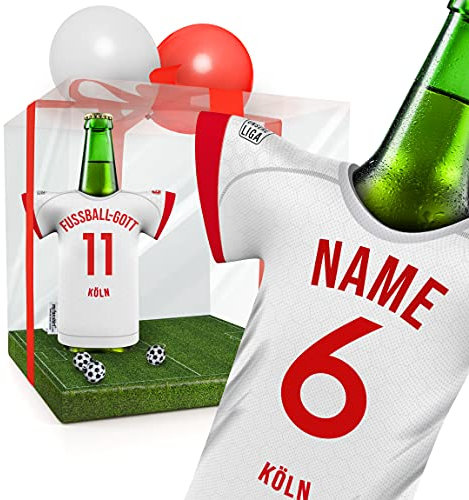 my fan shirt PERSONALISIERT KÖLN Trikotkühler Fanartikel Männer | Passend für KÖLN | Mann Freund Opa Bruder Geburtstag Weihnachts-Geschenk Wichtel Flaschenkühler by MYFANSHIRT.com