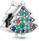 PANDORA Weihnachtsbaum Charm in Sterling-Silber mit Zirkonia, 790018C01