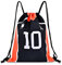 Roffatide Anime Haikyuu Kordelzugbeutel Oxford-Rucksack mit Kordelzug Einkaufsnetz Sport Basketball Sackpack Schwarz Orange