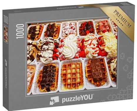 puzzleYOU: Puzzle 1000 Teile „Köstliche belgische Waffeln in Brüssel“ – aus der Puzzle-Kollektion Belgien