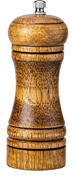 Moulin à Poivre Manuel en Bois Rechargeable avec mouture réglable 12,7 cm