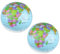 Leuchtglobus, Globus, Kinderglobus, 2 Stücke Schülerglobus, Kinder-Globus, Orbit Globes, Englische Karte Globus, Aufblasbare Globen, für Schule, Zuhause und Büro (16 Zoll)