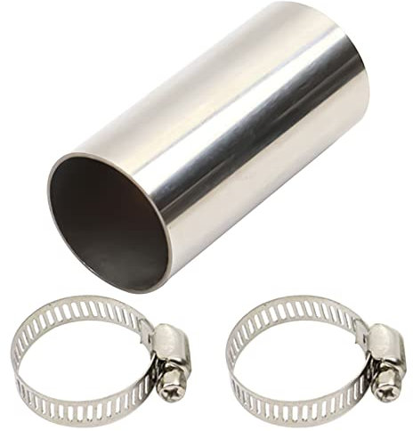 Auspuffschelle Doppelschelle Auspuff Edelstahl Rohrverbinder Abgasanlage Auspuff Adapter Bandstahl Schellen Rohr Rohrverbinder 50mm Länge, ø24mm