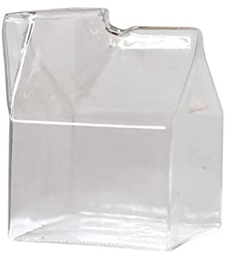 Kreativer Mini-Milchkännchen-Krug, Glas, Milchbecher, Kuh, Euter, Milchbecher, Großhandel, transparent, 350 ml