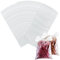 Realure 100 Stück PVA Beutel Angeln, PVA Beutelen Karpfenangeln, Schnell Auflösende PVA Bags für Boilies Karpfen, Futter, Dosenmais, Fischmehl, Pellets Angeln, Feederfischen Touren (70×150mm)