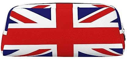 UK Flag Pencil Case, soft Pencil Pouch,Durable Pencil Bag,Simple Stationery Bag, for Adults Office
