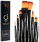 Pinturale Arts Set 8 Acrylic Paint Brushes | Oil Paint Brushes | Handmade Acrylic Paint Brush Set | Brushes For Acrylic Painting