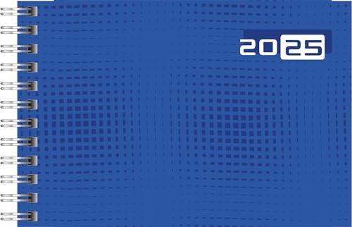 rido/idé Taschenkalender Mod. Septimus 2025 | A6 quer, Papier, blau