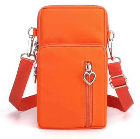 JANKS Damen-Umhängetasche – Crossbody Bag für Damen mit Handy-Portemonnaie, Nylon Kleine Handy Geldbörsen, Arm Tasche,Mini Handy Schultertasche ür Handy unter 6.7 Zoll
