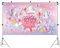 OFKAFEZV Schmetterling Happy Birthday Banner, Schmetterling Geburtstag Kulisse, Wesentliche Dekoration für Geburtstagsfeier, Schmetterling zum Geburtstagsfeier Deko für Jungen und Mädchen