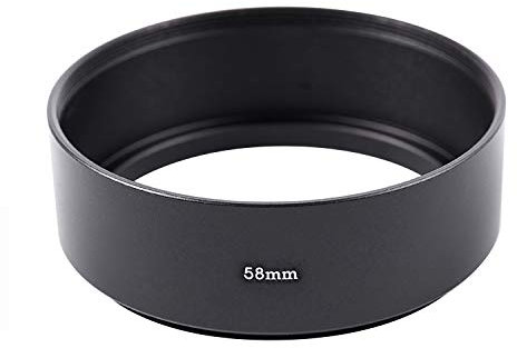 Yheonver Parasol de objetivo de metal estándar de 58 mm para