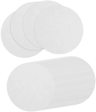 Colcolo Papier de Fusion de Bijoux en Verre pour Four à Micro-Ondes, Couverture Isolante, Feuilles de Papier en Fiber de Verre pour poêles, Projet Artisanal, 50x Rond 7cm