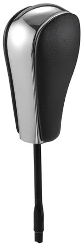 A ABSOPRO Automatischer Schaltknauf für BMW 3er Serie E36 1997-1998 Kunststoff-Kunstleder-Automatikgetriebe-Schaltknauf Chrom und Silberton