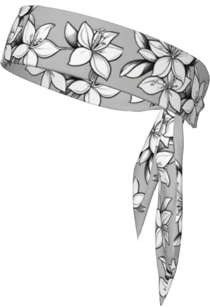Bunch Of Jasmine Sports Tie Reversible Stirnband Laufen Stirnband Fitness Haarband Weich für Tennis, Radfahren und Yoga