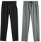 FGFD&OU Pantaloni Sportivi Uomo in Cotone Pantaloni da Jogging Palestra Joggers Pantaloni Slim Fit con Elastico Pantaloni Lunghi da Tuta per Running Fitness (Nero+Grigio Profondo, S)