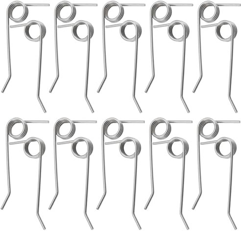 eMagTech 10 Paia Molle Forti In Acciaio Inossidabile Per Scarificatore Elettrico Compatibile Con WOLF-Garten VS 302 E VA 303 E 10x Molla Destra 10x Molla Sinistra