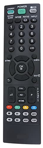 1pc Universal Television Remote Control Replacement TV Remote Control Unit All Functions Black For LG AKB73655802