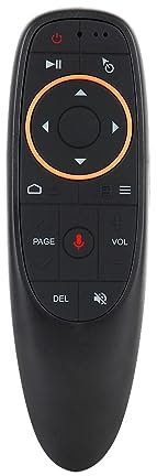 BOXPUT G10S Air Mouse Fernbedienung, Alternative Fernbedienung mit Sprachfunktion, mit 6-Achsen Gyroskop, 2.4G RF, Ausgestattet mit USB-Empfänger, passend für TV/TV-Box/TV Sticks