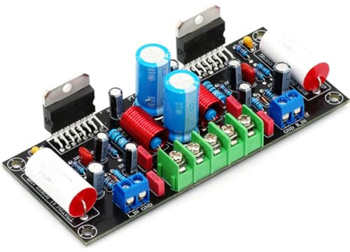 Reykentu TDA7294 - Placa amplificadora de audio de doble canal de 100 W + 100 W, placa amplificadora de potencia, accesorios de módulo de amplificador HIFI, acabado