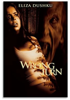 IKJIkkncf Wrong Turn Poster Dekorative Malerei Leinwand Wandkunst Wohnzimmer Poster Schlafzimmer Malerei,Wandkunst Bilddruck Moderne Familienzimmer Dekor 12x18inch(30x45cm)