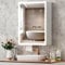 Tianqinuk Bathroom Mirror Cabinets Wall Mounted - Dimmable Mirror Cabinet with LED Lights - Bathroom Cabinets with Anti Fog Memory Function - Adjustable Shelves, Touch Sensor, Concealed Storage