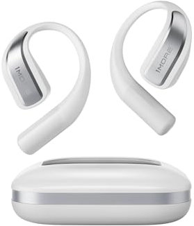 1MORE S70 Open Ear Headphones - True Wireless Bluetooth, Comfortable Out of Ear Earbuds, Balance AIR+, IPX5 Waterproof, 40H Playtime, App Control, Clear Calls, White