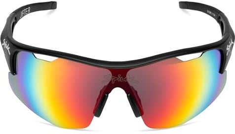 Spiuk JIFTER 3 Brille, Spiegel, Rot, Unisex, Schwarz