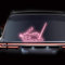 Leniutor Scheibenwischer-Aufkleber für Autos, reflektierendes Vinyl, niedliche schlafende Katze, winkender Schwanz, Scheibenwischer-Aufkleber für Autofenster, Loptop-Dekoration (Rosa)