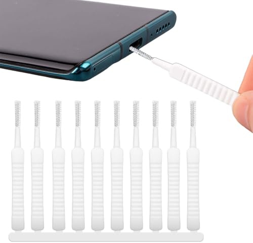 ALLY-MAGIC Type C Handy Reinigungsset, 10 teiliges Telefon Port Reinigungsbürsten Set, Metall Anti Staub Stecker Telefon Lautsprecher Reinigungsbürsten, Mini Telefonhörer Reinigungsbürste E21HSKQJS