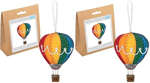 Trimits Felt Decoration Kit, Hot Air Balloon (Pack of 2)