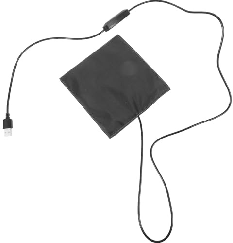 Happyyami Almohadilla Térmica USB Control de Temperatura, Manta Calefactora Ajustable para Hámsteres y Pequeños Animales, Tamaño 14 Cm, Cojín Térmico Reutilizable para Conejos y Aves