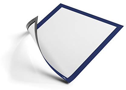 Durable Info-Rahmen Duraframe Magnetic (A4, Magnetrahmen für metallische Oberflächen) 1 Stück, dunkelblau, 498807